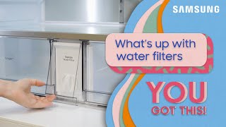 Changing the water filter on your Samsung refrigerator  Samsung US [upl. by Frederick]