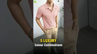 5 Luxury Color Combination For Men ✅  shorts viral [upl. by Janetta]