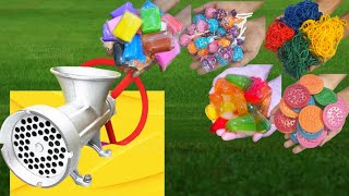 New Experiment  Colourfull Marie cookies  Meat Grinder new video ASMR [upl. by Lipsey]