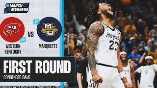 Marquette vs Western Kentucky  First Round NCAA tournament extended highlights [upl. by Dickens407]