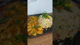 Chinese Rice 🍚 Comment for full recipe chinesefood chickenstarter chineserice [upl. by Orfurd]