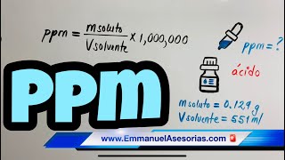 Soluciones Químicas🧪 PARTES POR MILLÓN 💊 PPM 💉 Ejercicios Resueltos de PPM [upl. by Otilia]