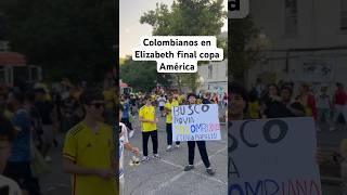 Colombianos final copa América en usa queens elizabethnj newjersey copaamerica2024 [upl. by Hale]