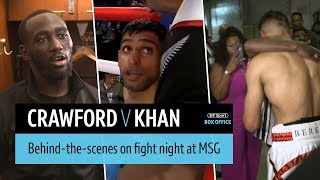 Crawford v Khan behindthescenes fight night episode  No Filter Boxing [upl. by Adnawyt]