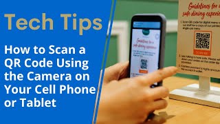 How to Scan QR code with the camera on your cell phone or tablet [upl. by Nidnal]