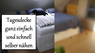 einfache Tagesdecke nähen [upl. by Vigen739]