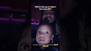 DDG amp Halo go to Halle’s first show 😭❤️ ddg hallebailey halo shorts concert viral [upl. by Selbbep]