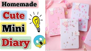 How to make a cute and mini diary  homemade cute and mini dairy make your own homemade diary [upl. by Uase]