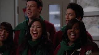 Glee  Welcome Christmas full performance HD Official Music Video [upl. by Decima]