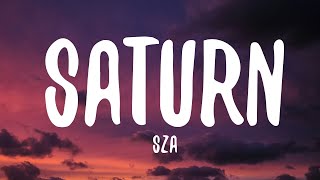 SZA  Saturn Lyrics [upl. by Anoiek]