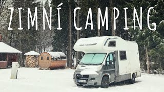 ZIMNÍ CAMPING  Špindlerův Mlýn obytným vozem 2019 [upl. by Haleigh134]