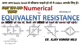 Equivalent Resistance Problems How to find equivalent resistance Class10  Electricity [upl. by Noreen]