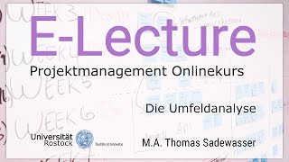 04 Projektmanagement Onlinekurs  Die Umfeldanalyse [upl. by Oterol]