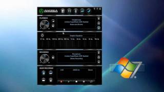 Andrea Electronics AudioCommander USB audio software setup instruction guide for PC [upl. by Namus]