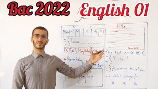 Bac 2022  English 01  شرح شامل لبكالوريا الإنجليزية و تفكيك الدروس [upl. by Geiger]