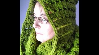 Bufanda infinita con capucha a crochet muy facil tutorial DIY [upl. by Jd889]