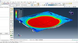 Simulation air blast explosion over a composite panelCFRPCeramicGFPP in Abaqus [upl. by Durman]