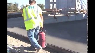 Concrete Curing and Sealing Spray Application  TK Products [upl. by Joshua]