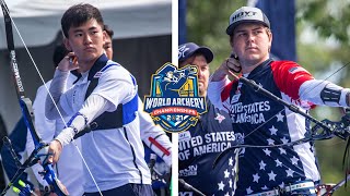 Korea v USA – recurve mens team gold  Yankton 2021 World Archery Championships [upl. by Lleira658]