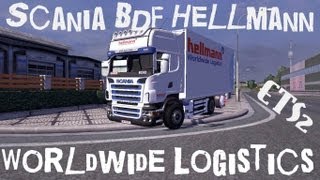 ETS2 Scania BDF Hellmann Worldwide Logistics Euro Truck Simulator 2 [upl. by Ydissak]