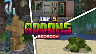 Top 5 Addons for Minecraft Bedrock 121 Update [upl. by Dolphin]