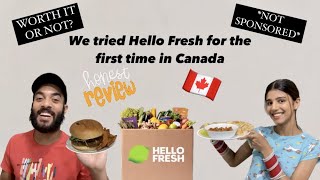 HONEST REVIEW HelloFreshUS  Hello Fresh in Canada [upl. by Aneela]