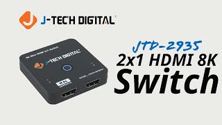 JTech Digital  JTD2935 8K 2X1 Switch [upl. by Nelluc]