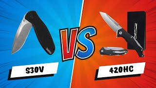 Head to Head – S30v vs 420HC Steel 2024 Comparison [upl. by Anivram]