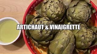 Comment préparer et manger un Artichaut amp sa Vinaigrette How to prépare and eat un artichoke [upl. by Anilosi510]