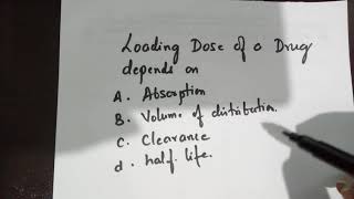 Loading dose and volume of distribution [upl. by Aicenaj224]