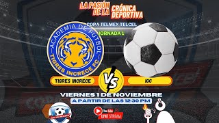 COPA TELMEX TELCEL  Grupo C  Jornada 1  TIGRES INCRECE vs IGC [upl. by Aihsakal]