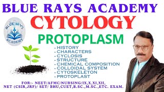 CYTOLOGY  PROTOPLASM HISTORY  CHARACTERS  CYCLOSIS  STRUCTURE  CYTOSKELETON  PROTOPLAST [upl. by Pussej]