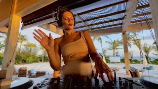 Jasminova dj afro house  indie dance melodic techno progressive house dj live  Maldives 2023 [upl. by Eseret781]