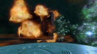 Borg Cube Destroyed Enterprise 1701D  Solo Resistance Mission Star Trek Bridge Crew  Red Squad [upl. by Akirdnahs]