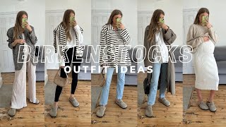 HOW TO STYLE BIRKENSTOCK BOSTON  5 Maternity Outfit Ideas  Sinead Crowe [upl. by Noskcire]