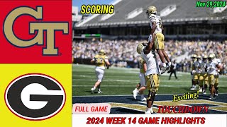 Georgia Bulldogs Vs Georgia Tech Yellow Jackets WEEK 14 FULL GAME 4thQtr Nov 292024 TODAY [upl. by Godfrey43]