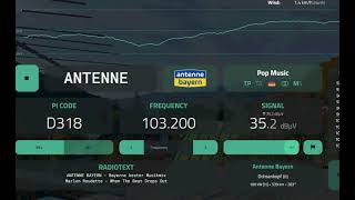 FM DX ANTENNE BAYERN Ochsenkopf 539 km [upl. by Nnauol]