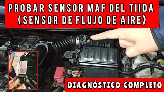 Cómo probar el Sensor Maf del Nissan Tiida [upl. by Noynek]