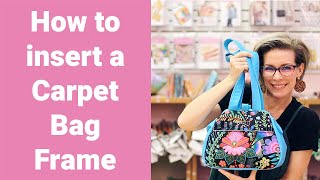 How to Insert a Carpet Bag Frame [upl. by Htevi]