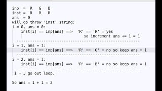 Codeforces 265A  Div2  Colorful Stones Simplified Edition Arabic [upl. by Euton257]