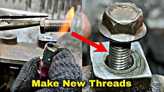 How to repair bolt slip threads easily  Zimbiker [upl. by Llehcram]