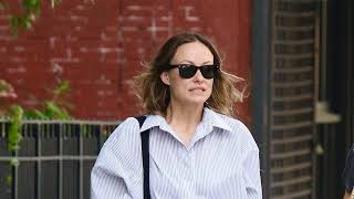 Olivia Wilde Spotted Enjoying Lunch in Manhattan [upl. by Kenimod]