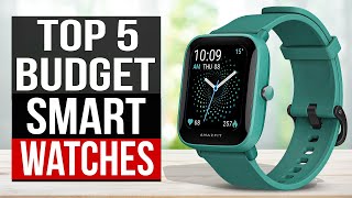 TOP 5 Best Budget Smartwatch 2024 [upl. by Alegnad184]