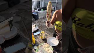 ELOTES LOCOS SALVADOREÑOS en new York [upl. by Hannahoj987]