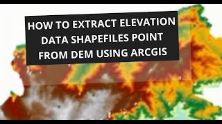 How to extract elevation data shapefiles point from DEM using ArcGIS [upl. by Pass492]