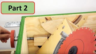 How to build a Table Saw with Simple Tools  Part 2 Trunnion Blade Tilt Mechanism [upl. by Irap250]