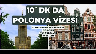 POLONYA VÄ°ZESÄ° BAÅVURMAK  10 MADDE RED ALMAMAK  VFS GLOBAL  POLONYA SCHENGEN VÄ°ZESÄ° 20242025 [upl. by Chadabe]