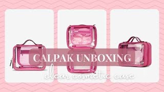 CALPAK Clear Cosmetic Case Unboxing [upl. by Arabele139]