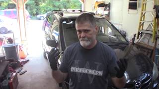 2004 MPV Window Regulator Part I  removal [upl. by Ocirnor787]