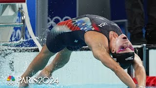 Regan Smith Kaylee McKeown set up blockbuster 100m backstroke final  Paris Olympics  NBC Sports [upl. by Amoritta]